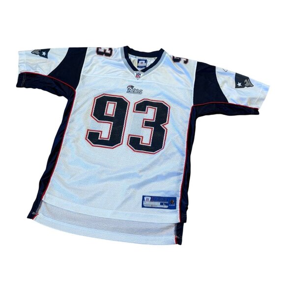 Reebok New England Patriots Richard Seymour #93 White NFL Football Jersey Large - Picture 4 of 7